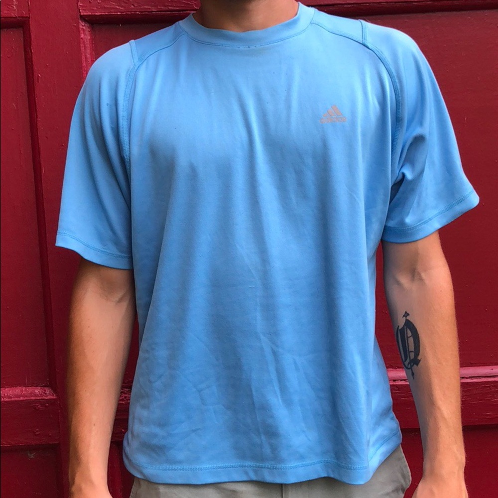 Men's blue Adidas T-shirt